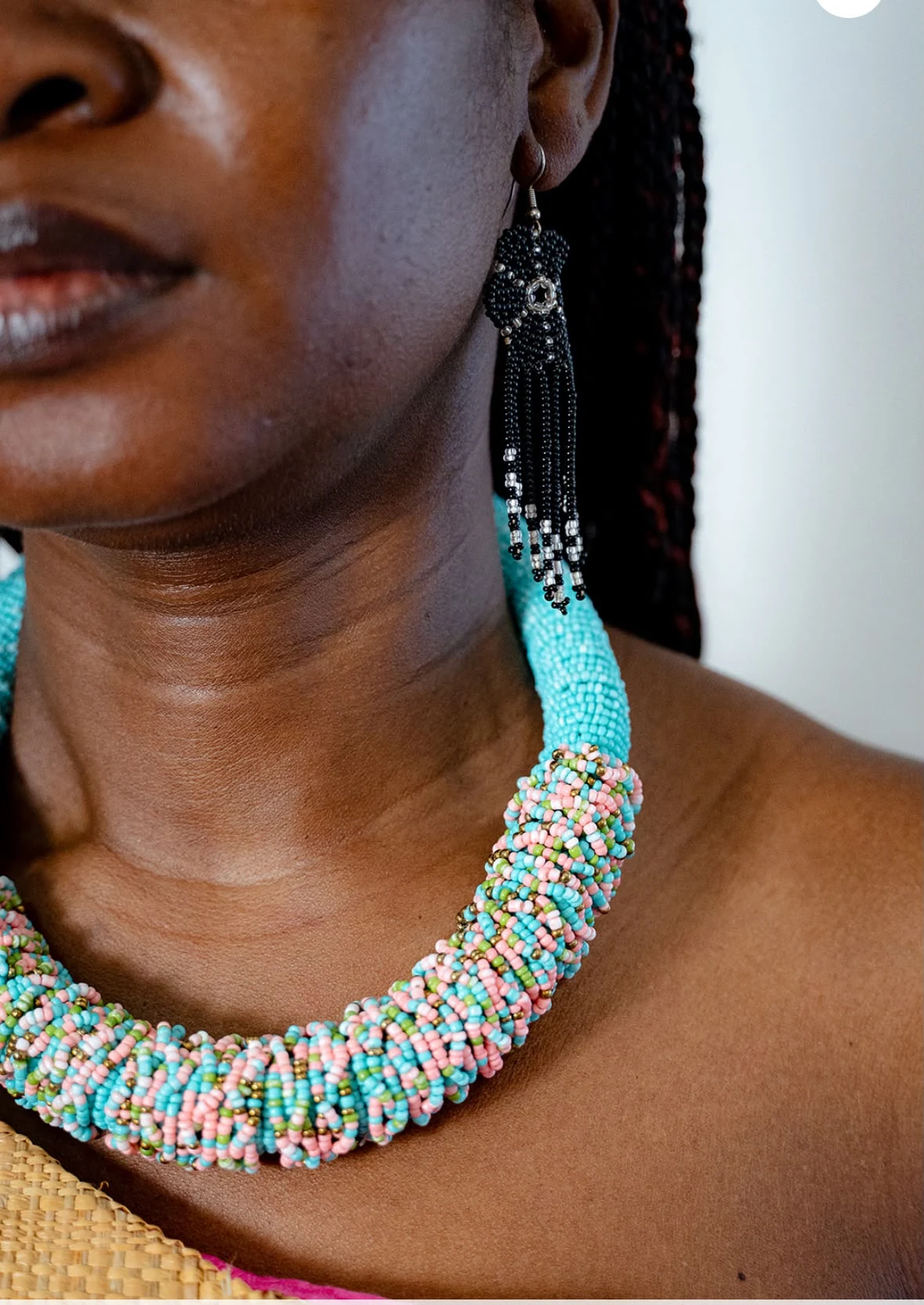 Collier Anto, perles tissées main, Christy-Lou Royale